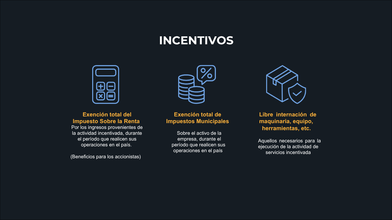 Incentivos centro de servicios